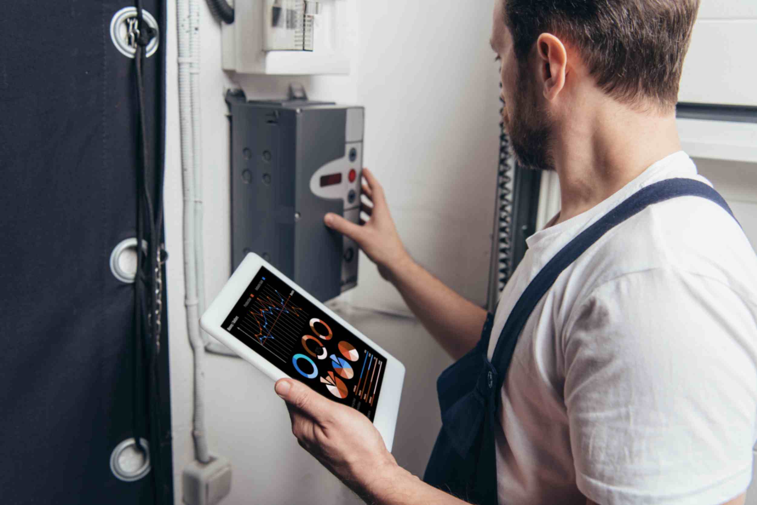 Engineer Checking Meter
